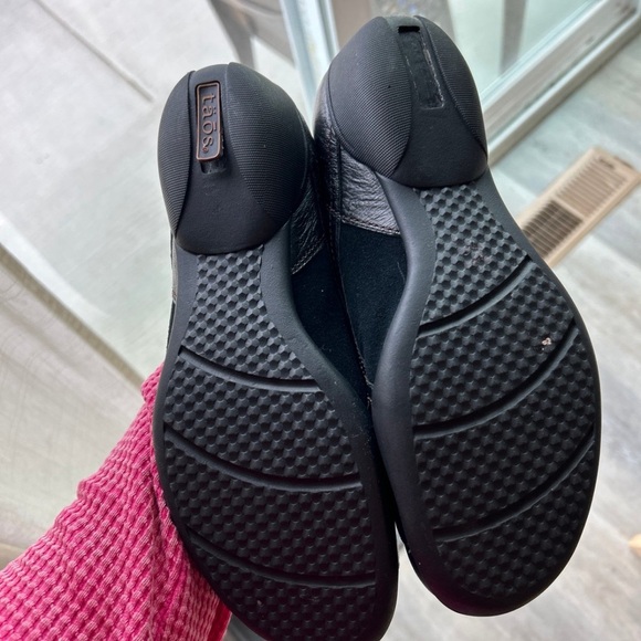 TAOS SPEED LACER WOMENS SHOES 9 black leather suede NICE! - Picture 4 of 8